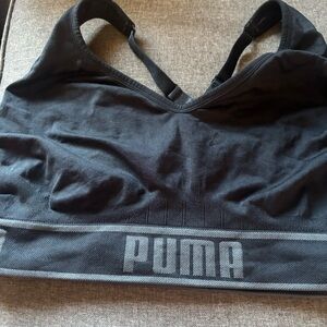 PUMA Charcoal and Black Sports Bra
